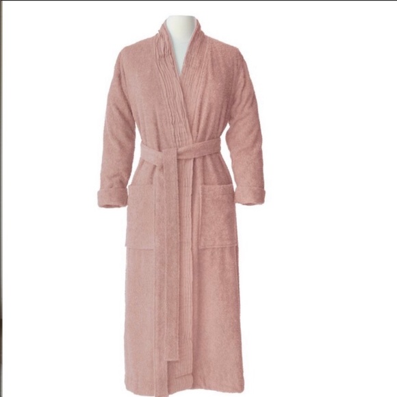 Pure Fiber PLEATED FRONT Terry Robe Size S/M - Picture 2 of 7